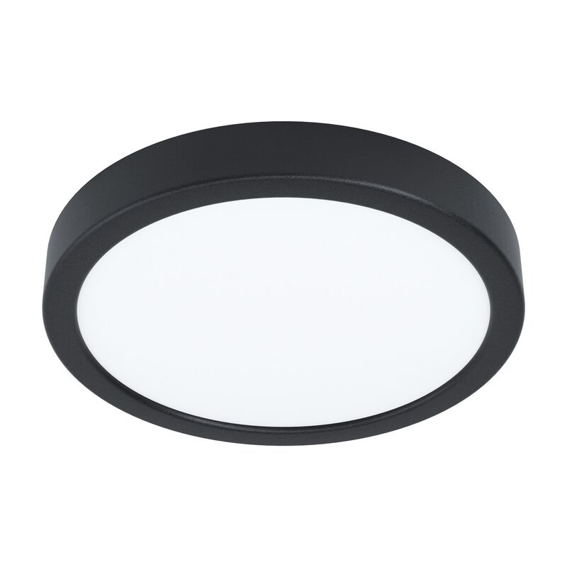 Plafonnier noir en acier, Pascale, 16W, 4000K LED