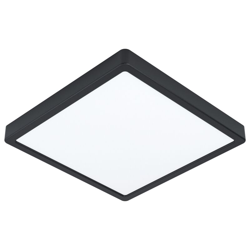 Plafonnier noir en acier, Pascale, 20W, 4000K LED