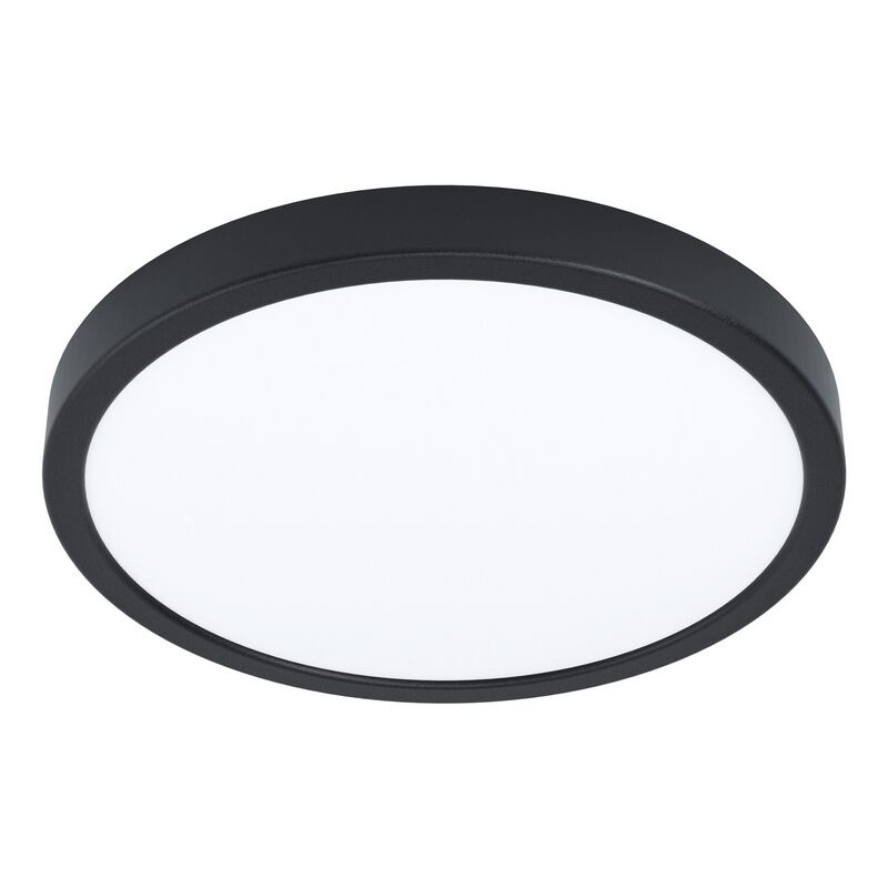 Plafonnier noir en acier, Pascale, 20W, 3000K LED