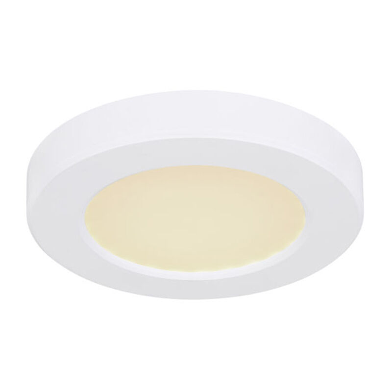 Lampe plafond blanche en plastique, Cage, 6W, couleur réglable LED