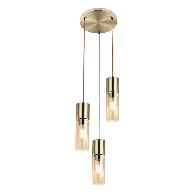 Suspension ambre en verre, Xena