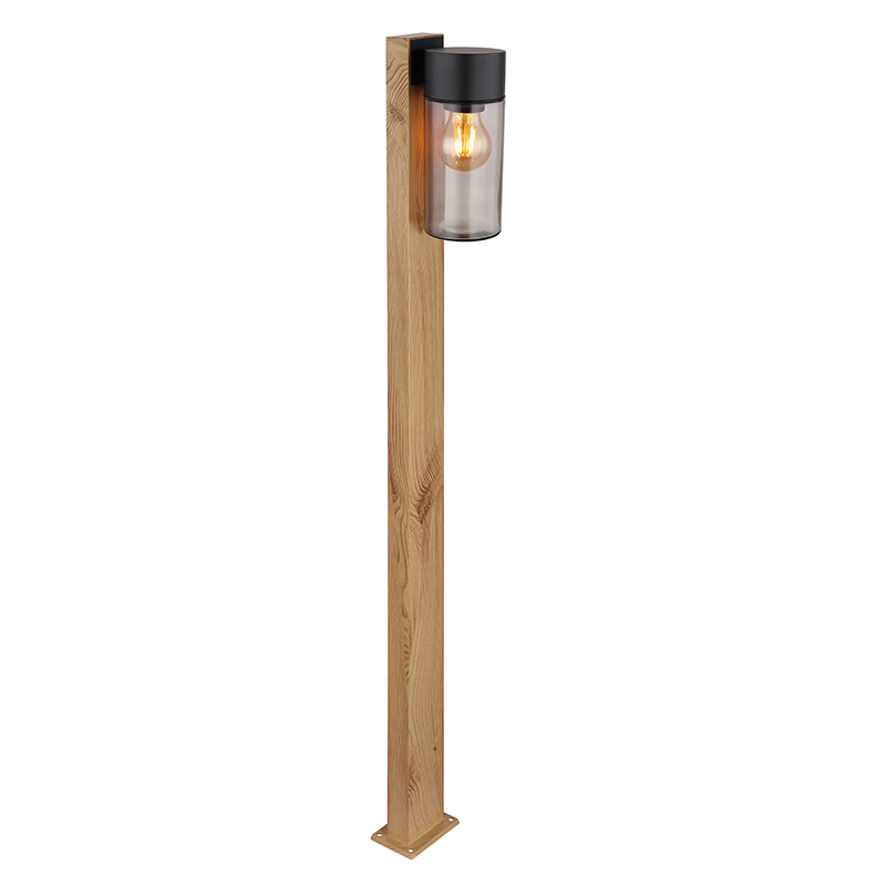 Luminaire extérieur marron en acier inoxydable, Kiymet, IP44