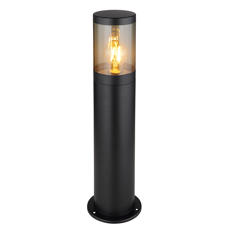 Luminaire extérieur noir en acier inoxydable, Lambert, IP44