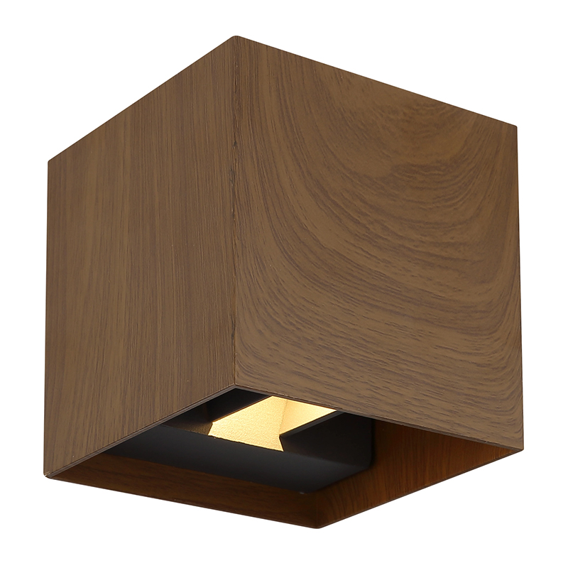 Applique up and down marronne en aluminium, Nargis, 3W, 3000K LED, IP54