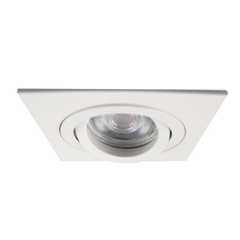 Spot encastré blanc en aluminium, Heido