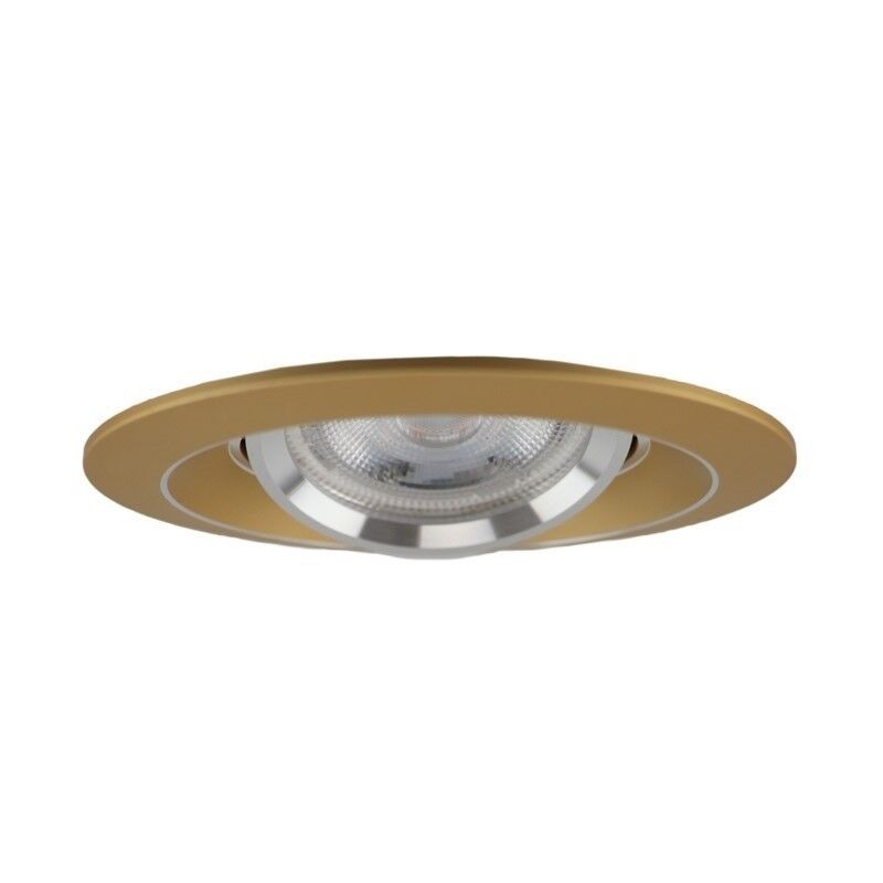 Spot encastré doré en aluminium, Tycho