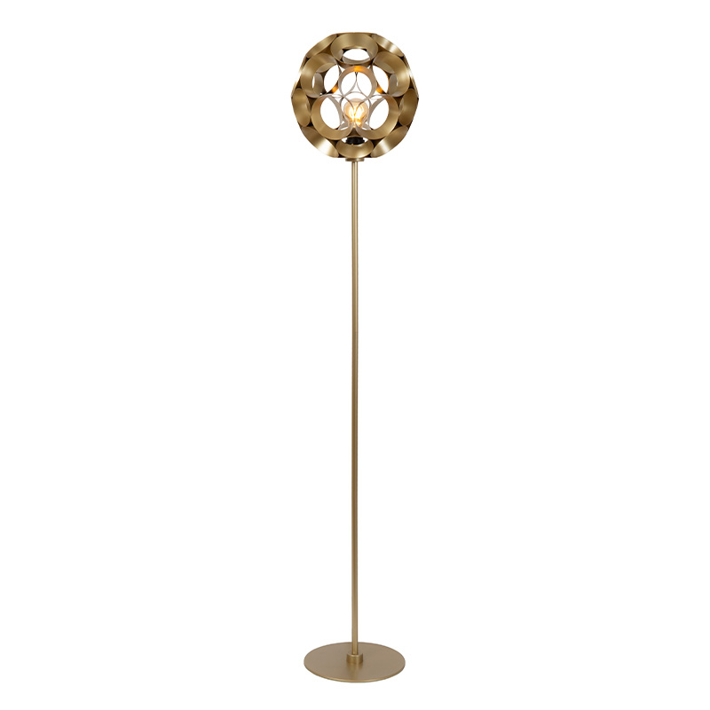 Lampadaire moderne doré, Hannelore
