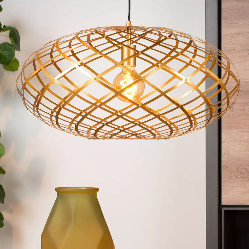 Suspension moderne dorée, Wolfram