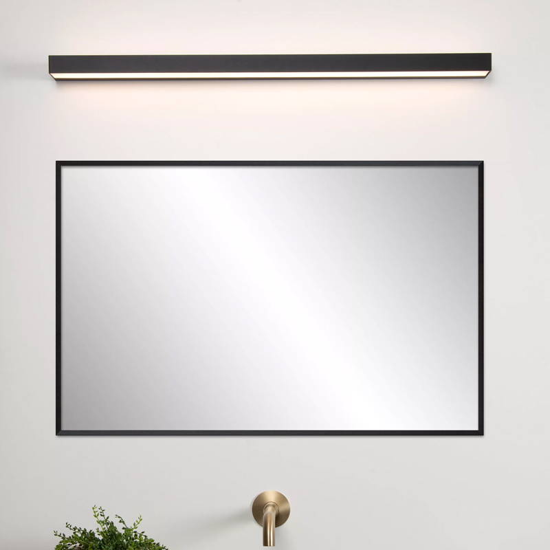 Applique salle de bain moderne noire, Alexa, 13W, 3000K LED, IP44