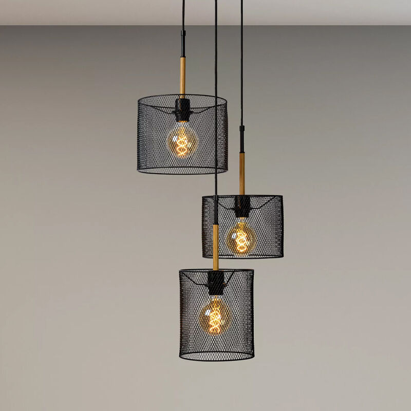Suspension vintage marronne, Baskett