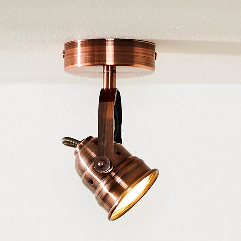 Spot plafond rustique cuivre, Cigal