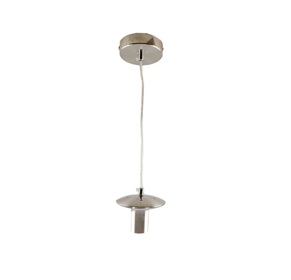 Suspension sans abat-jour nickel en métal, Minne