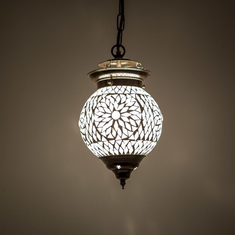 Suspension orientale transparente mosaïque, Nisrin