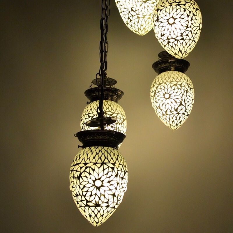 Suspension orientale transparente mosaïque, Amir