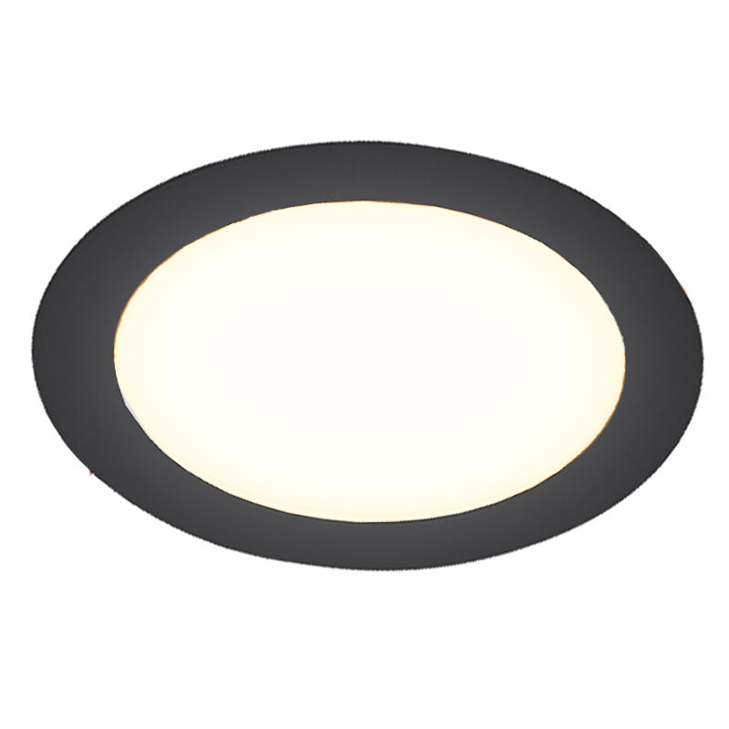 Downlight en aluminium noir, Umbriel, 3W, 4000K LED, IP44