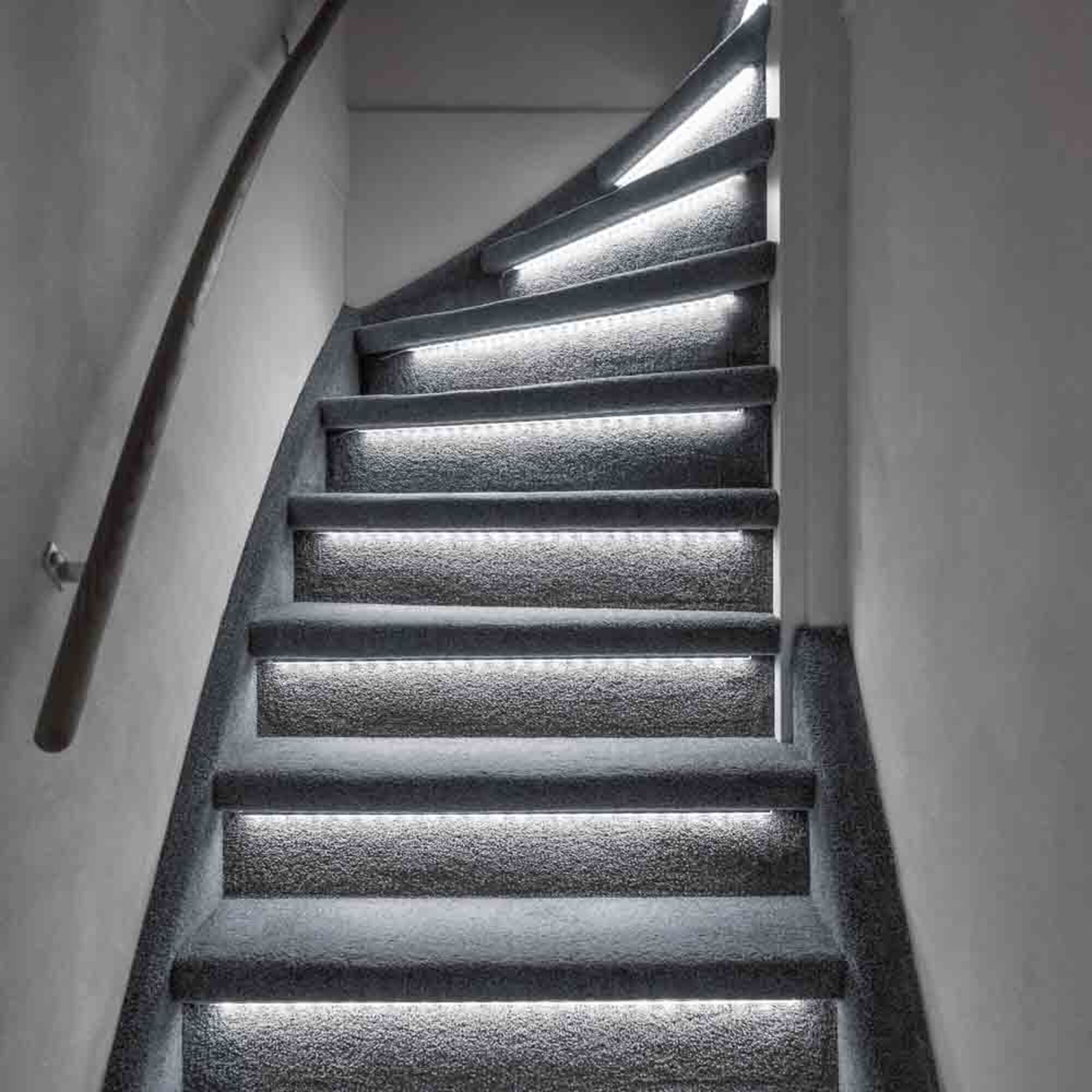 Kit d'extension bandes LED d'escalier dimmables, 2 bandes LED 4000K