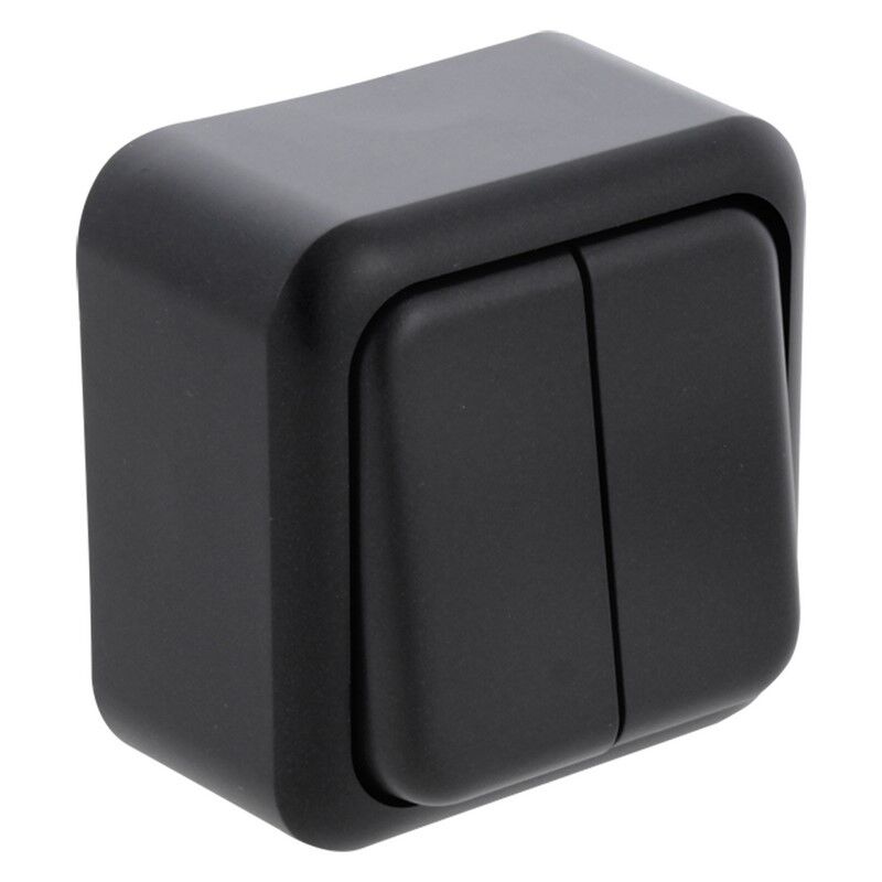 Série d'interrupteurs en saillie Q-Link, noir