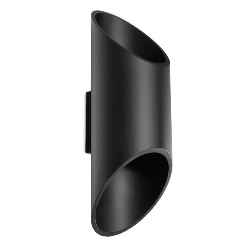 Applique up and down en aluminium noire, Haidar