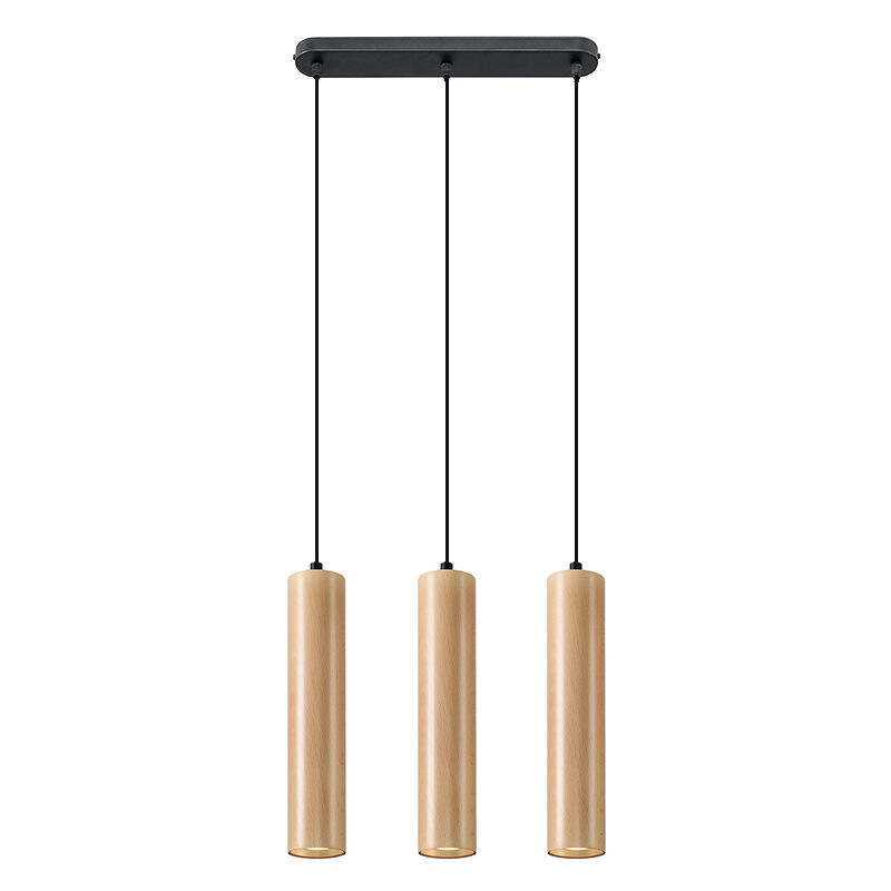 Suspension en bois marronne, Francina