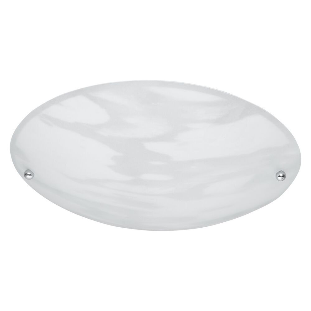 Lampe plafond en verre argentée, Celino