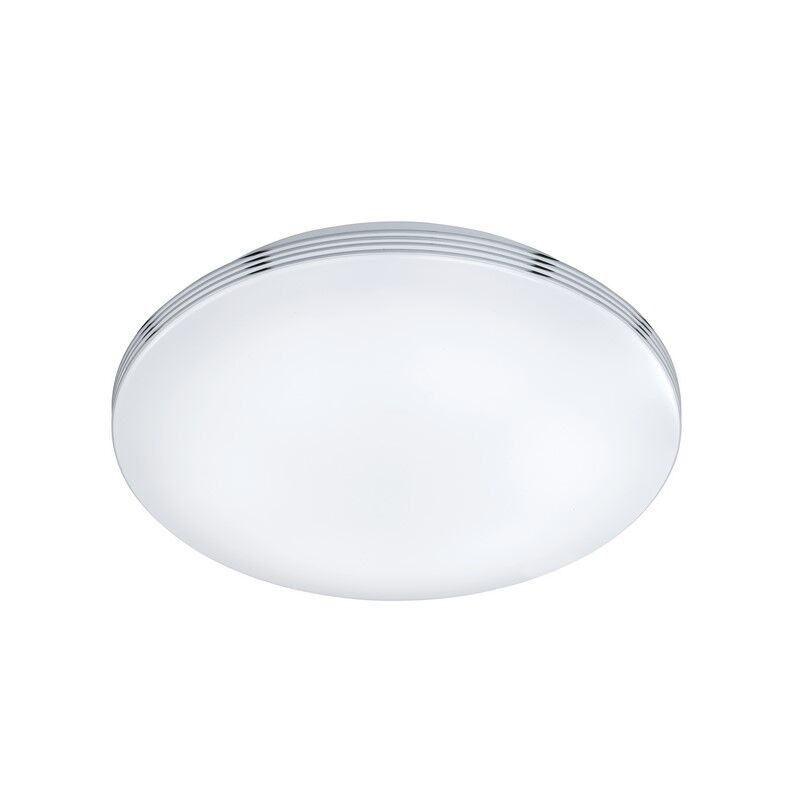 Plafonnier salle de bain en plastique chromé, Brunella, 18W, 3000K LED, IP44