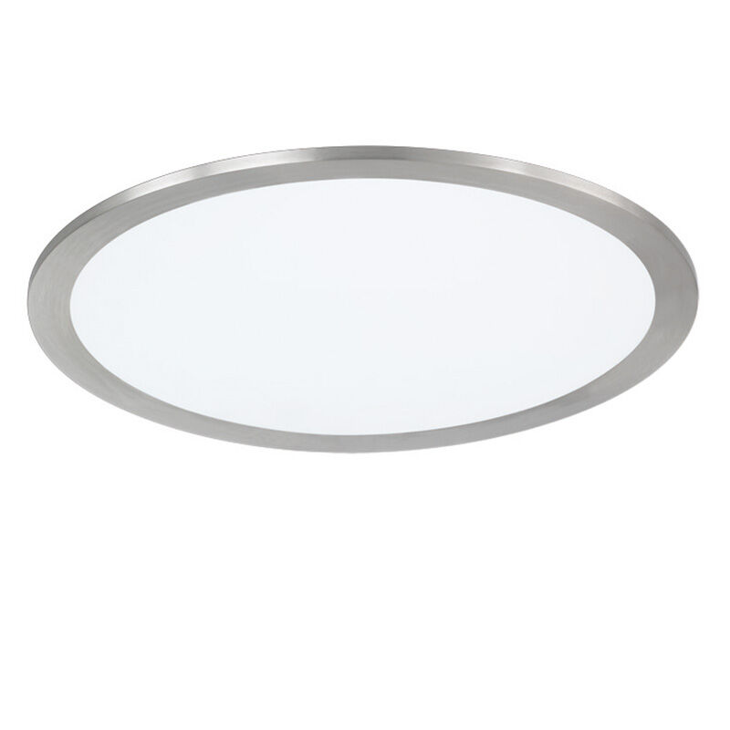 Lampe plafond moderne nickel, Badria, 15W, 3000K LED
