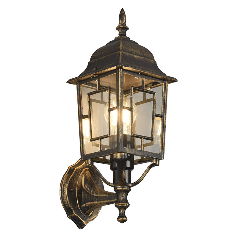 Luminaire extérieur classique couleur rouille, Viyan, IP23