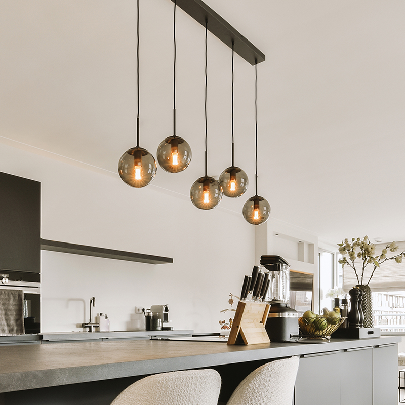 Suspension moderne anthracite, Resi