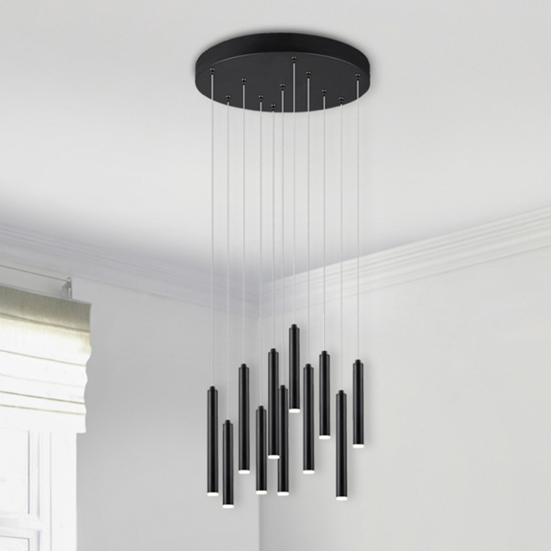 Suspension moderne noire, Jessamy, 2,5W, 3000K LED
