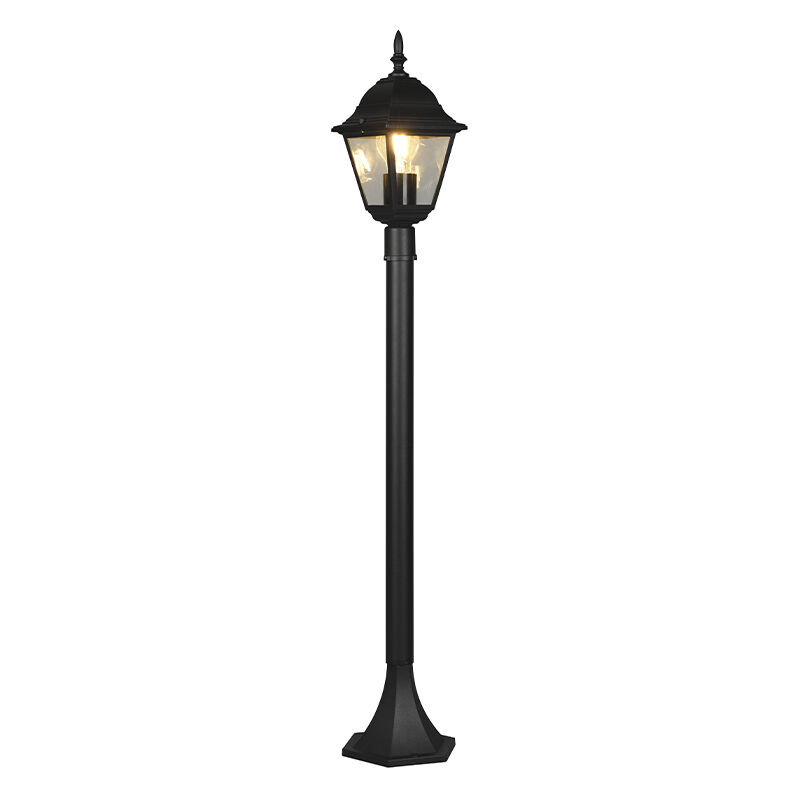 Candélabre extérieur classique noir, Lavina, IP44