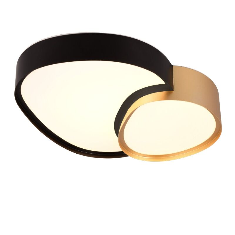 Plafonnier en métal doré, Merwin, 21W, blanc chaud à froid réglable LED, avec télécommande