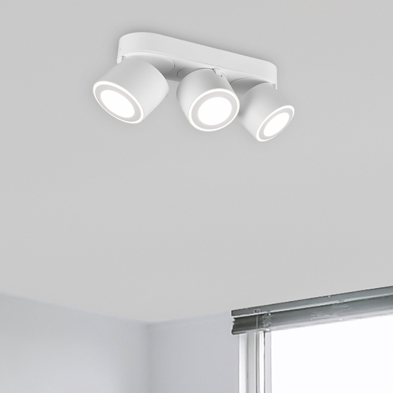 Lampe plafond moderne blanche, Jorno, 3,5W, 3000K LED