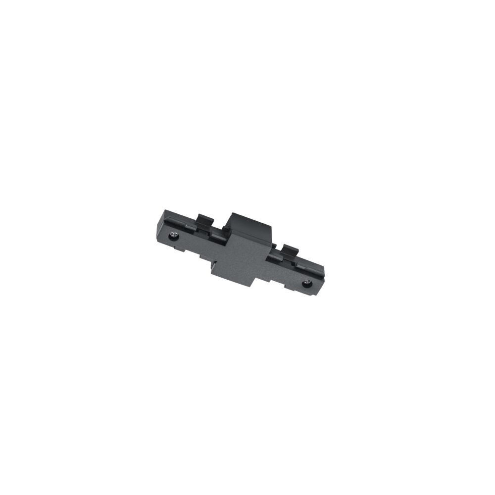 Isolateur pour éclairage sur rail biphasé, plastique, noir