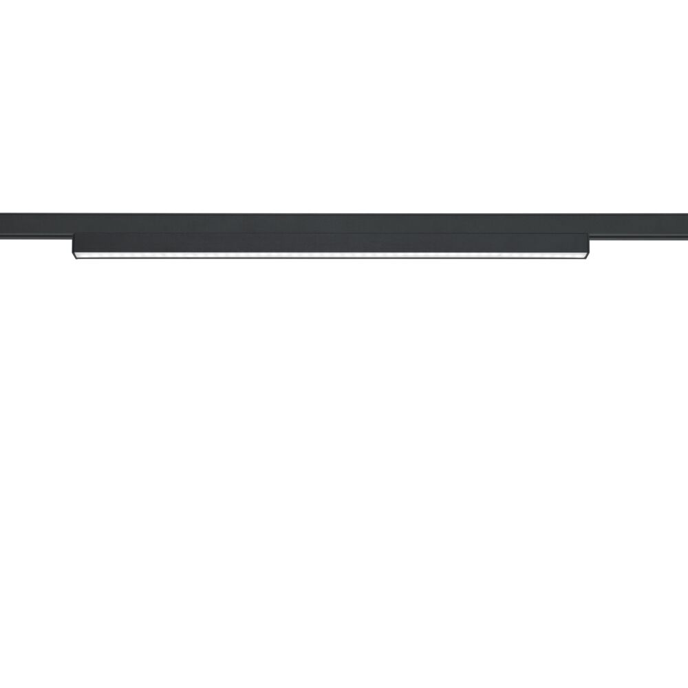 Lampe à pince noire Chloé pour éclairage sur rail biphasé
