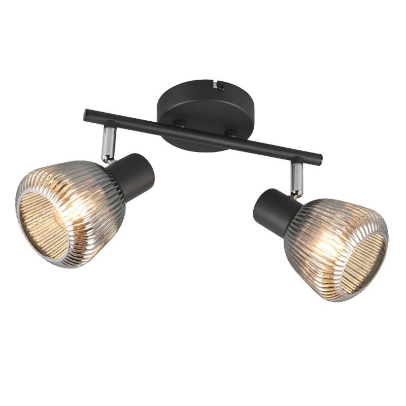 Spot plafond moderne noir, Meriem