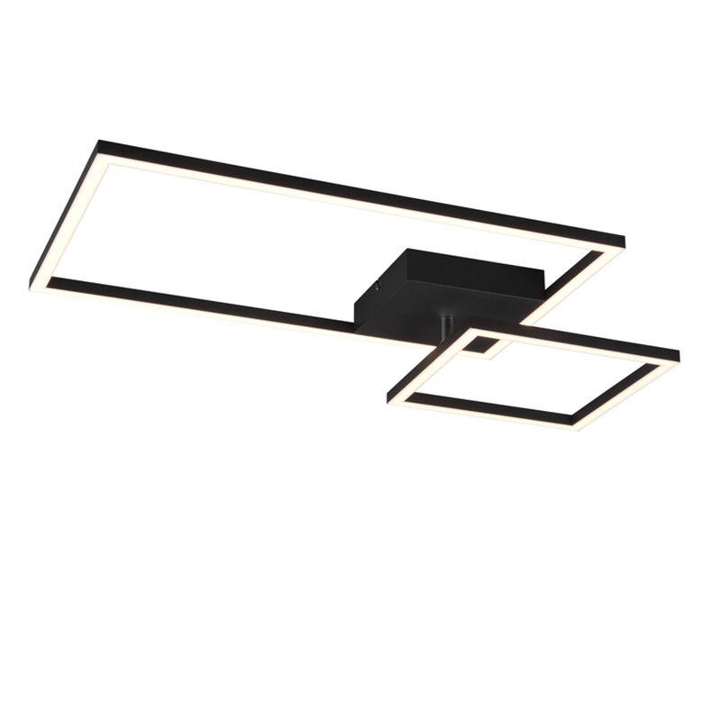 Lampe plafond moderne noire, Binc, 25W, 4000K LED, gradable en 3 étapes