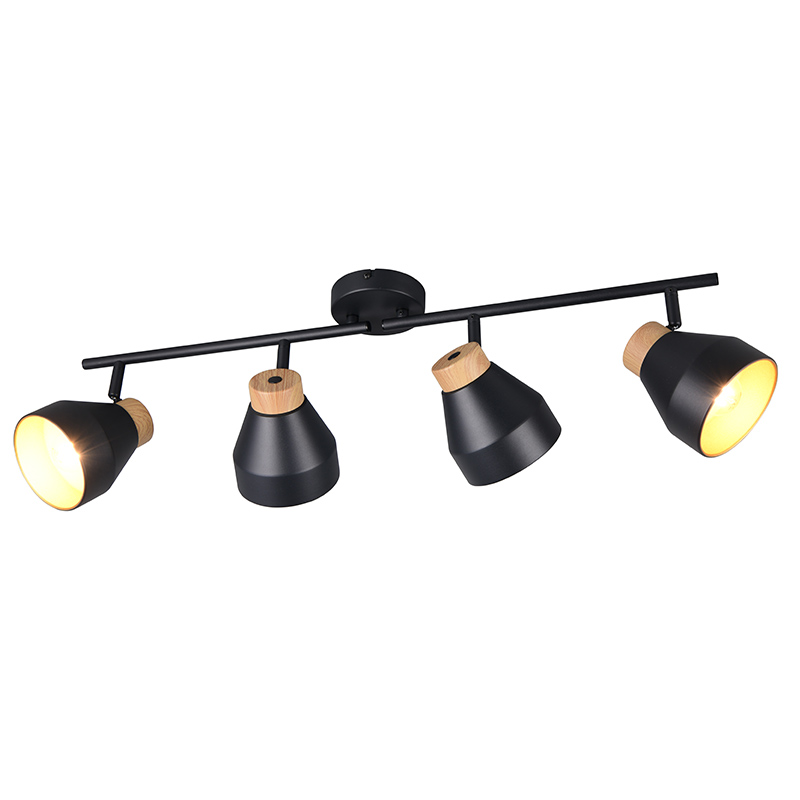 Spot plafond moderne noir, Riette