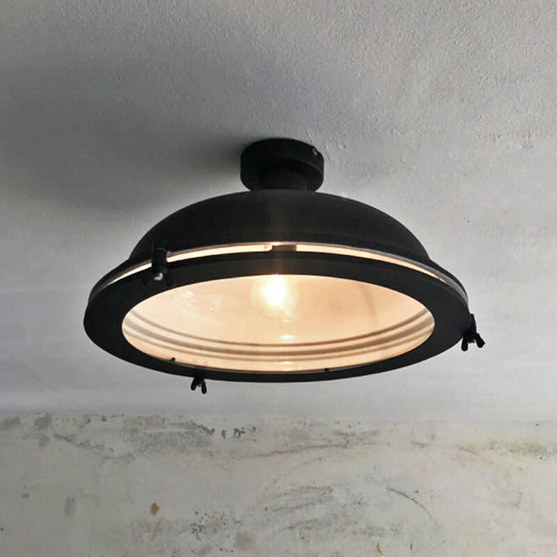 Plafonnier noir industriel, Liga