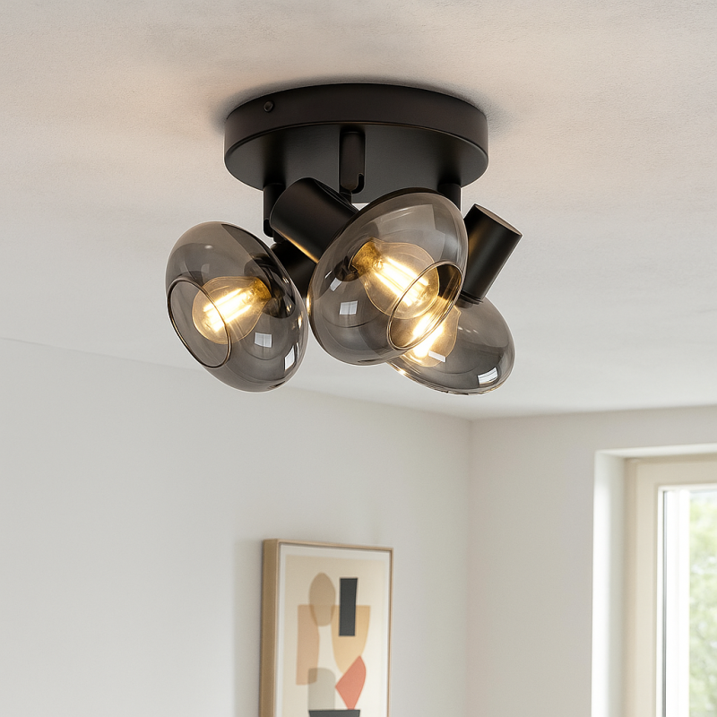 Spot plafond noir design, Skip