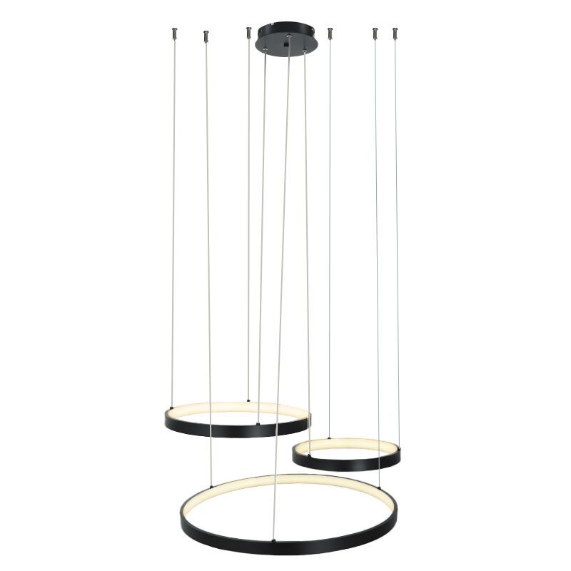 Suspension noire design, Giorgio, 60W, 2700K LED Suspension noire design, Giorgio, 60W, 2700K LED