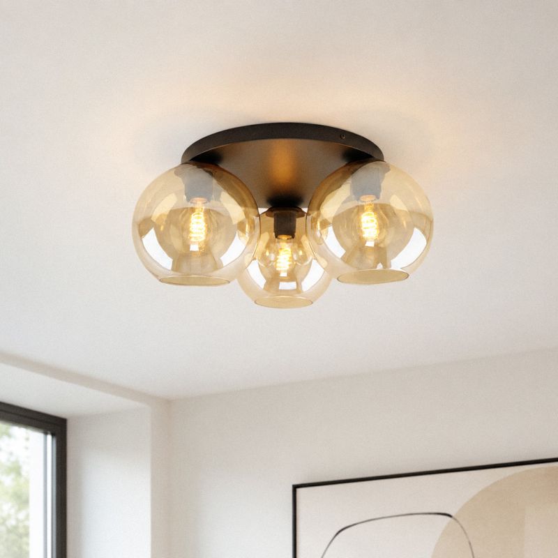 Plafonnier ambre design, Emerson Plafonnier ambre design, Emerson