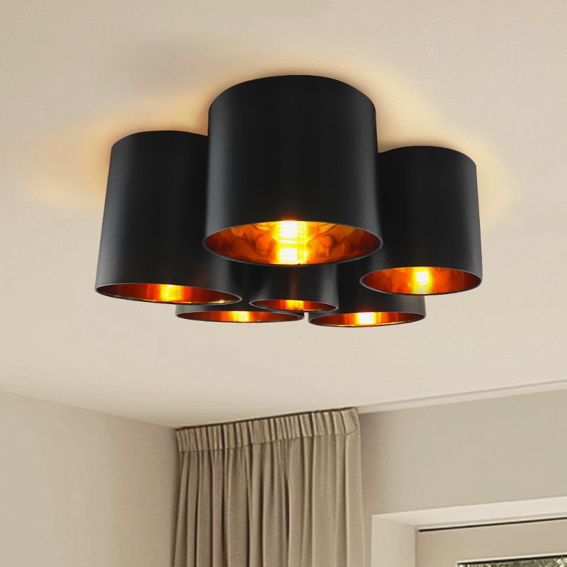 Plafonnier noir moderne, Franck