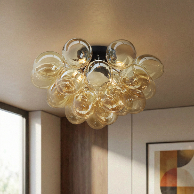 Plafonnier ambre design, Cyril