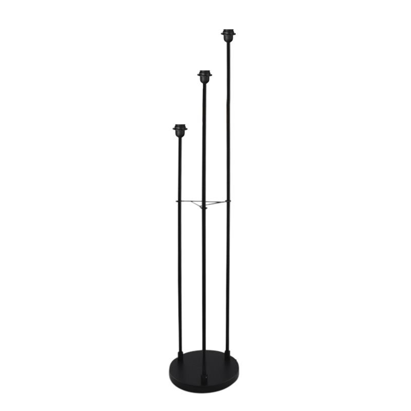 Lampadaire sans abat-jour noir en aluminium, Rika Lampadaire sans abat-jour noir en aluminium, Rika