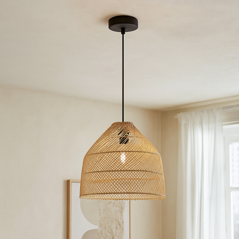 Suspension en rotin marronne, Marcia Suspension en rotin marronne, Marcia