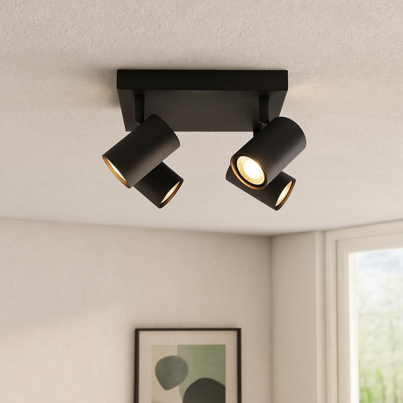 Spot plafond noir moderne, Elena Spot plafond noir moderne, Elena