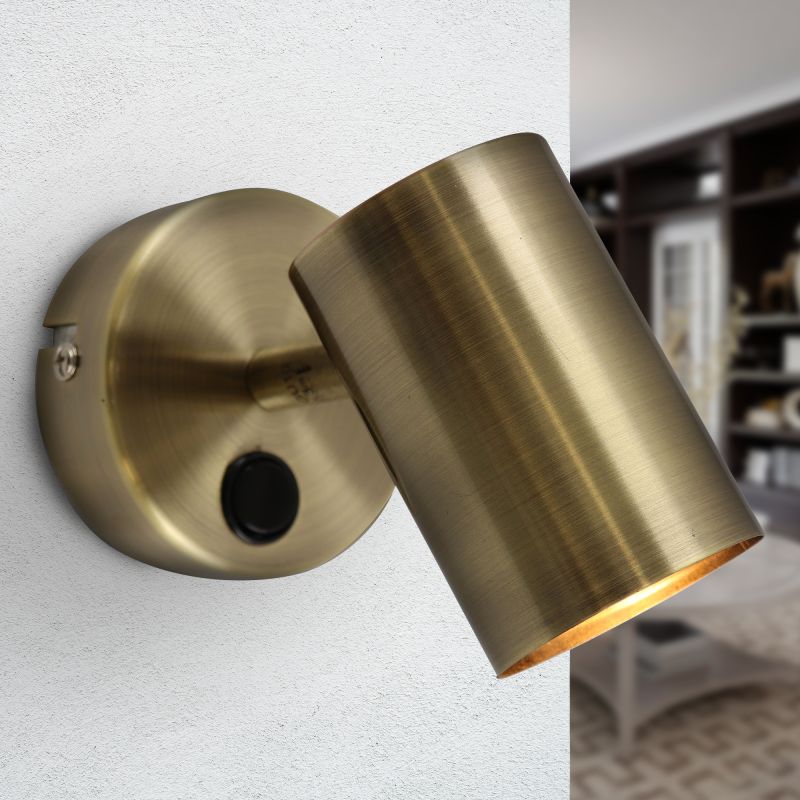 Applique murale bronze moderne, Elena, avec interrupteur Applique murale bronze moderne, Elena, avec interrupteur