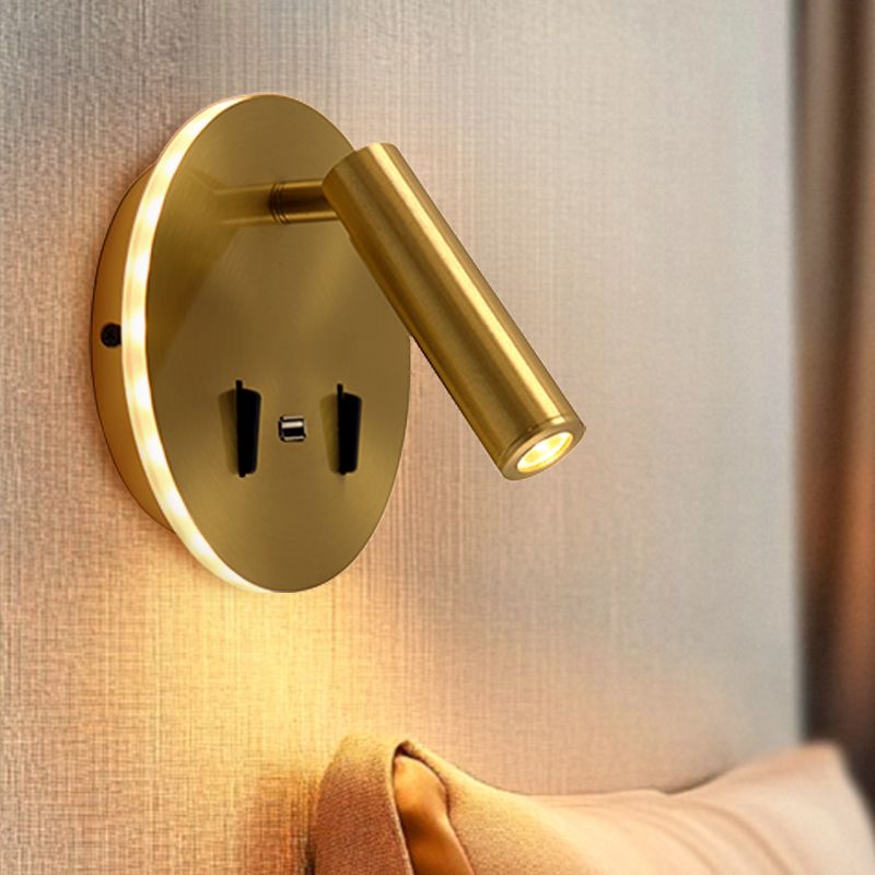 Applique murale dorée moderne, Alec, 9W, 3000K LED, avec interrupteur Applique murale dorée moderne, Alec, 9W, 3000K LED, avec interrupteur