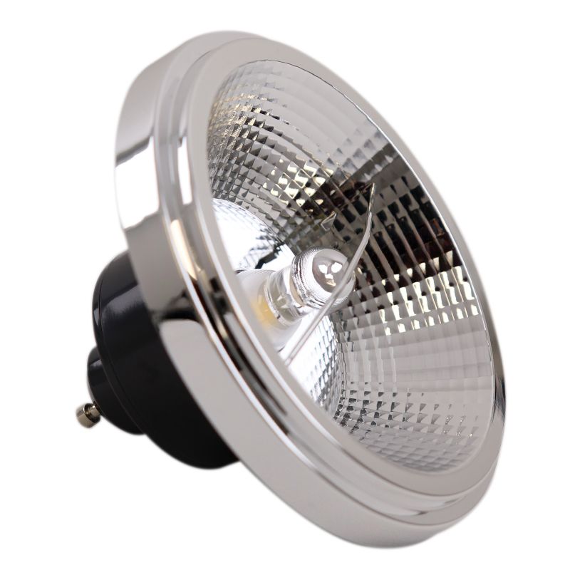 Olucia ampoule LED GU10 (AR111) gradable Clint, noir, 12W, 4000K