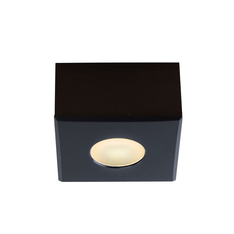 Spot en saillie veranda carré noir Fredo, IP44, gradable Spot en saillie veranda carré noir Fredo, IP44, gradable